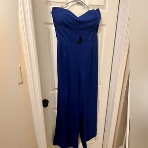 Charlotte Ruse Blue Strapless Romper